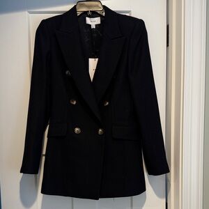 Wilfred Midnight Double-Breasted Blazer